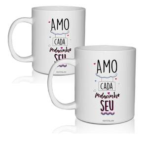Kit 2 Canecas Acrílico Pedacinho - Para Dia Dos Namorados