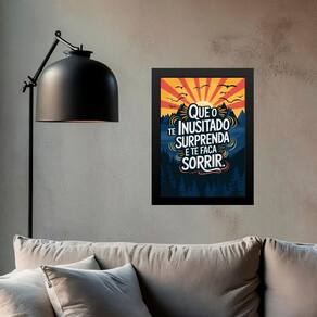 Quadro Que O Inusitado Te Surpreenda 45X34Cm - Com Vidro