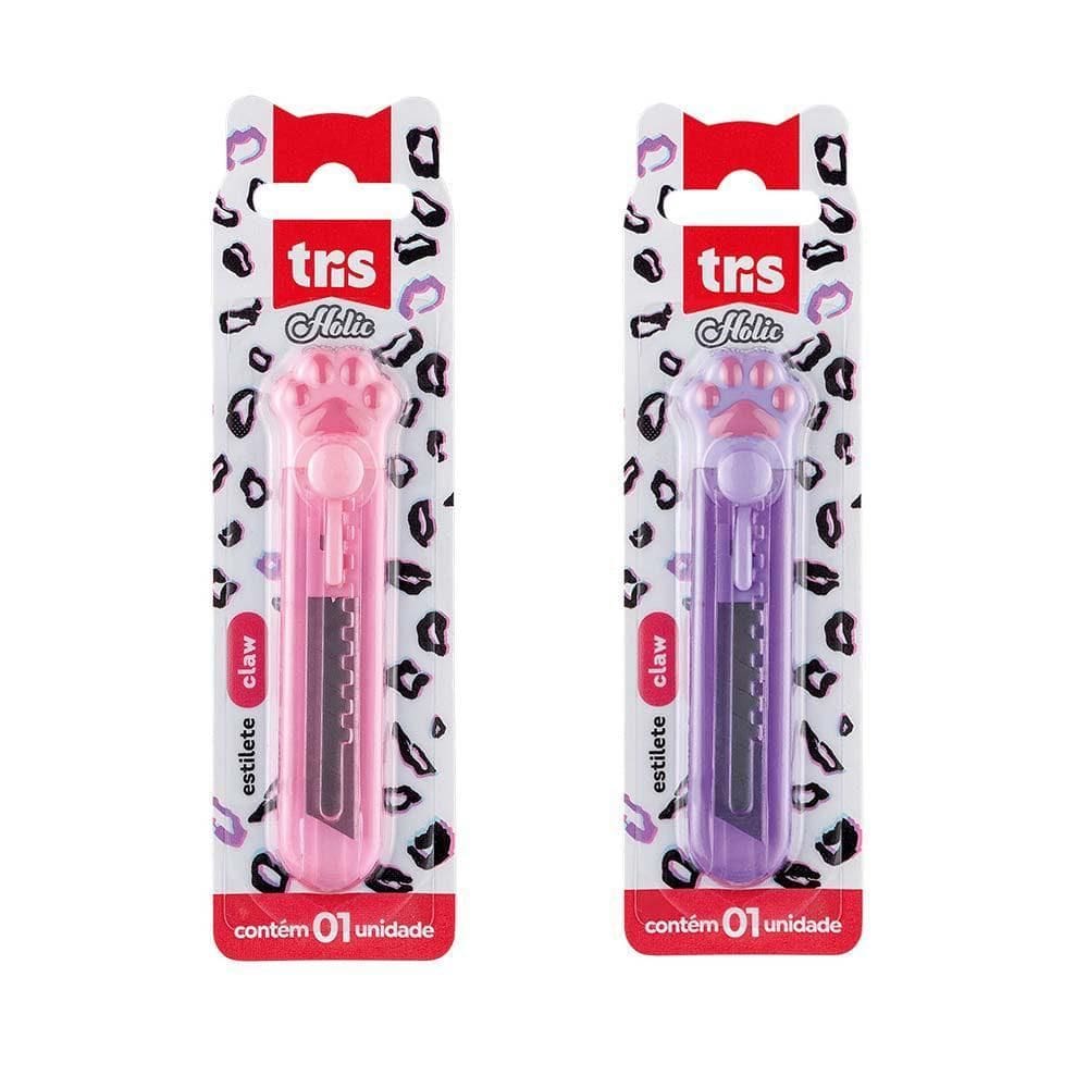 Estilete Plástico Holic Pets Cartela Com 1Un - Tris