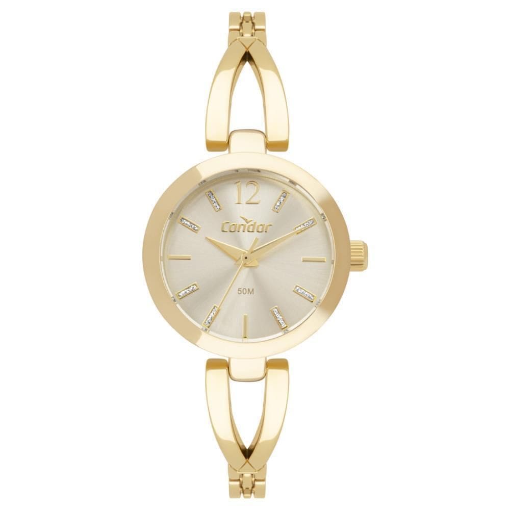 Relógio Condor Feminino Ref: Co2035Nqf/5X Bracelete Dourado