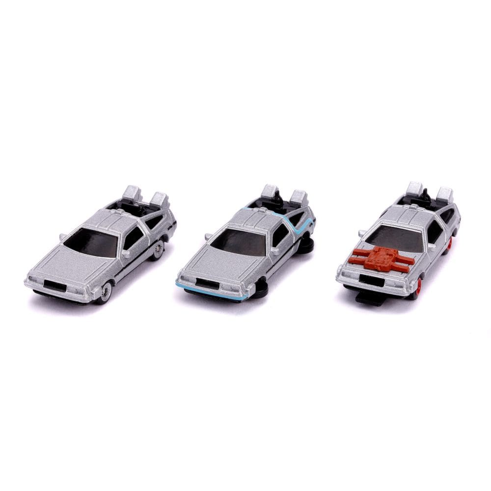 Toy Jada Toys Back to the Future 1.65 Nano, pacote com 3 peças fundidas