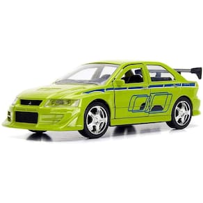 Carro fundido sob pressão Jada Toys Fast & Furious 1:32 Brian`s 2002 Mitsubishi Lancer Evo