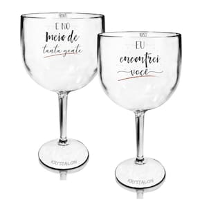 Taça Gin Personalizada KrystalON - Acrílico 550ml
