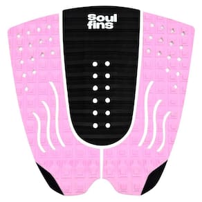Deck Surf Antiderrapante - Soul Fins Colors Preto/Rosa 68