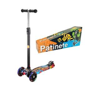 Patinete Flash Radical C- Altura Ajustável E Luz Nas Rodas Dmr6862