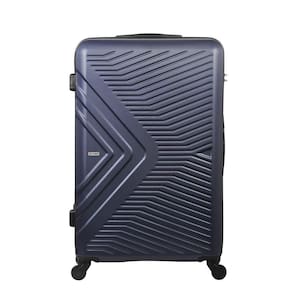 Mala De Bordo Pequena Em Abs Yins 21147 Rodas Giro 360º Cadeado Integrado Azul Marinho P