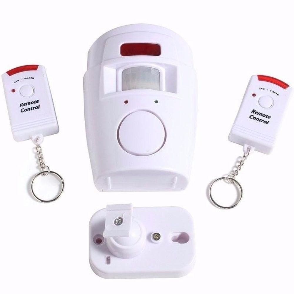 Kit Alarme Sem Fio Residencial Apt Comercial Com 2 Controle Remoto