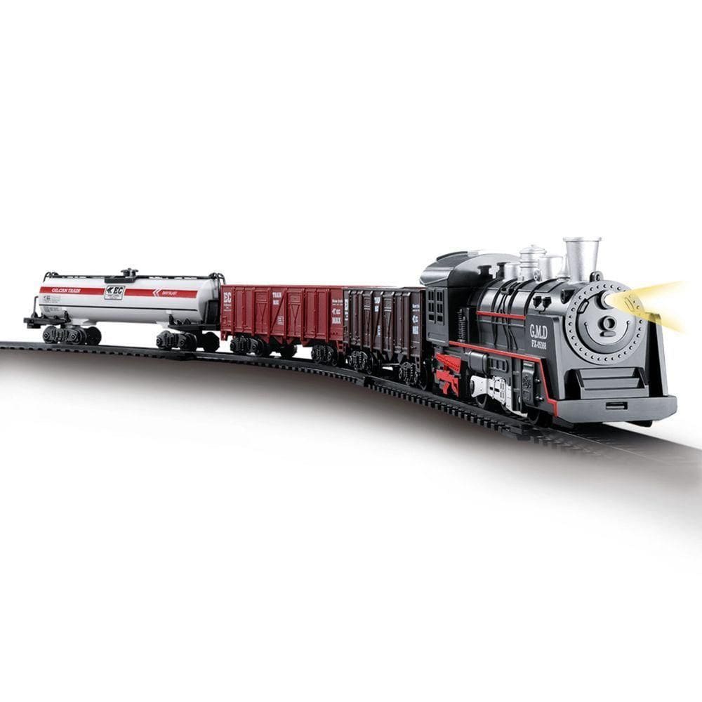 Pista De Trem Locomotiva C- Luzes E Sons - Dm Toys