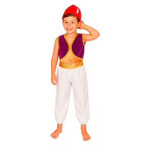 Fantasia Alladin Luxo Infantil Completo Príncipe Místico Sheik Festa Árabe Cosplay Aniversário Carnaval Dia das Crianças