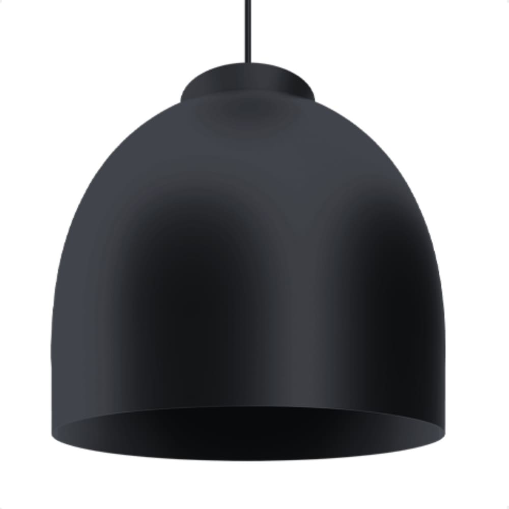 Lustre Pendente Blumenau Blum Minimalista E27 Bivolt Preto