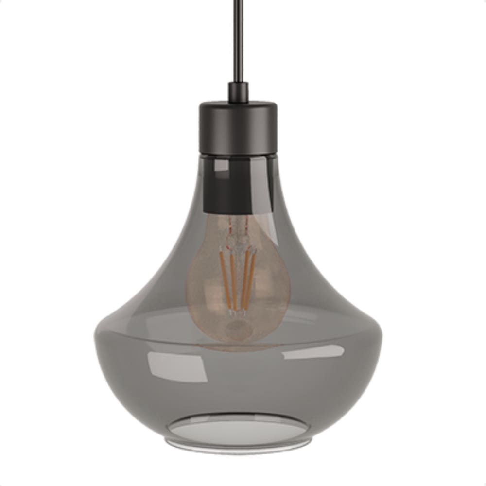 Lustre Pendente Blumenau Verbena E27 Bivolt Fumê