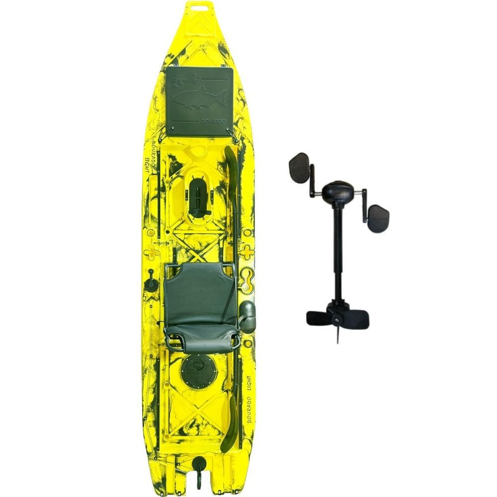 Caiaque Dourado Light com Pedal - Caiaker - Amarelo