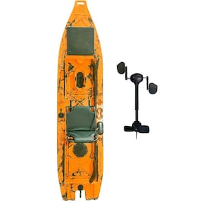 Caiaque Dourado Light com Pedal - Caiaker - Laranja