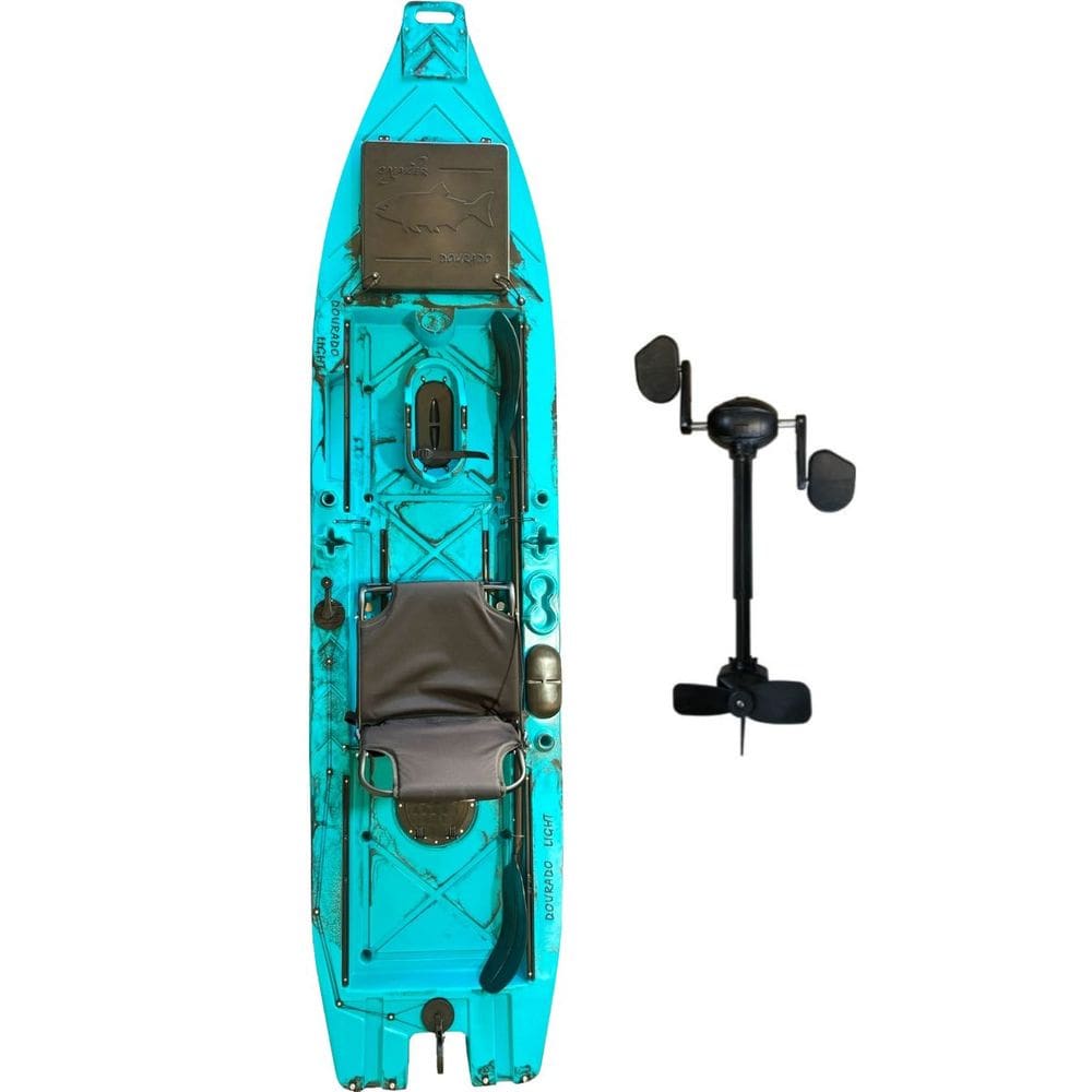 Caiaque Dourado Light com Pedal - Caiaker - Azul