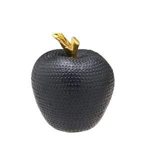 Fruta Decorativa Maçã Preta 9cm – Sofisticação e Modernidade