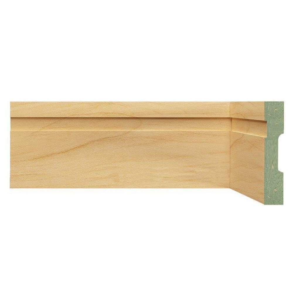 Kit Rodapé de MDF 40 Barras Frisadas de 10cm x 2,40m Rende 96 Metros Moldufama Castanho
