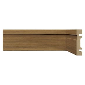 Kit Rodapé de MDF 20 Barras Frisadas de 7cm x 2,40m Rende 48 Metros Moldufama Cedro