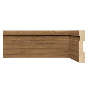 Kit Rodapé de MDF 30 Barras Frisadas de 10cm x 2,40m Rende 72 Metros Moldufama Imbuia