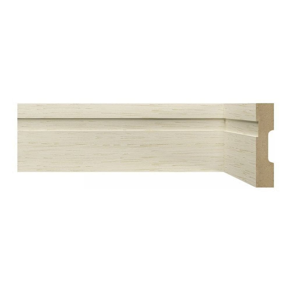 Kit Rodapé de MDF 3 Barras Frisadas de 7cm x 2,40m Rende 7,2 Metros Moldufama Decapê Provence