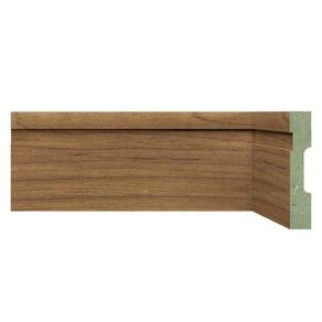 Kit Rodapé de MDF 15 Barras Frisadas de 10cm x 2,40m Rende 36 Metros Moldufama Imbuia