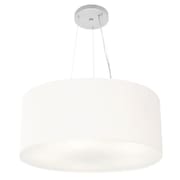 Lustre Pendente Cilíndrico Vivare Md-4188 Cúpula em Tecido 50x25cm - Bivolt