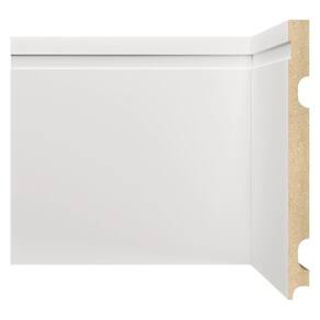 Kit Rodapé de MDF 20 Barras Frisadas 20cm x 2,40m Rende 48 Metros Moldufama Branco