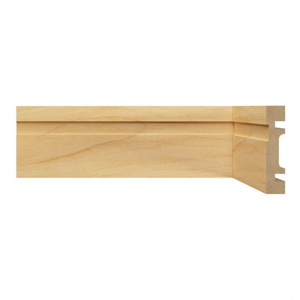Kit Rodapé de MDF 3 Barras Frisadas de 7cm x 2,40m Rende 7,2 Metros Moldufama Carvalho