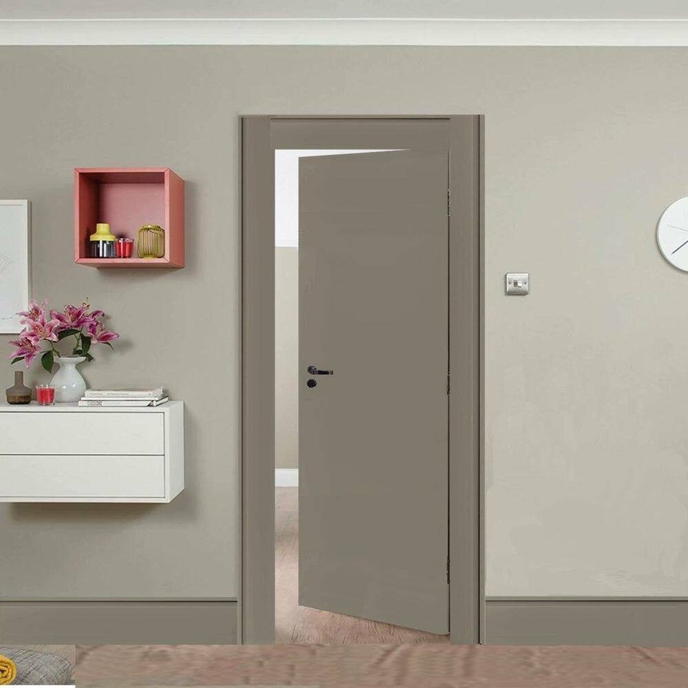 Rodapé de MDF Frisado de 7cm x 2,40m Rende 2,4 Metros Moldufama 702 Cinza Titanium