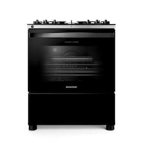 Fogão Brastemp 5 Bocas Com Air Fryer BFS5LAE Preto 110V