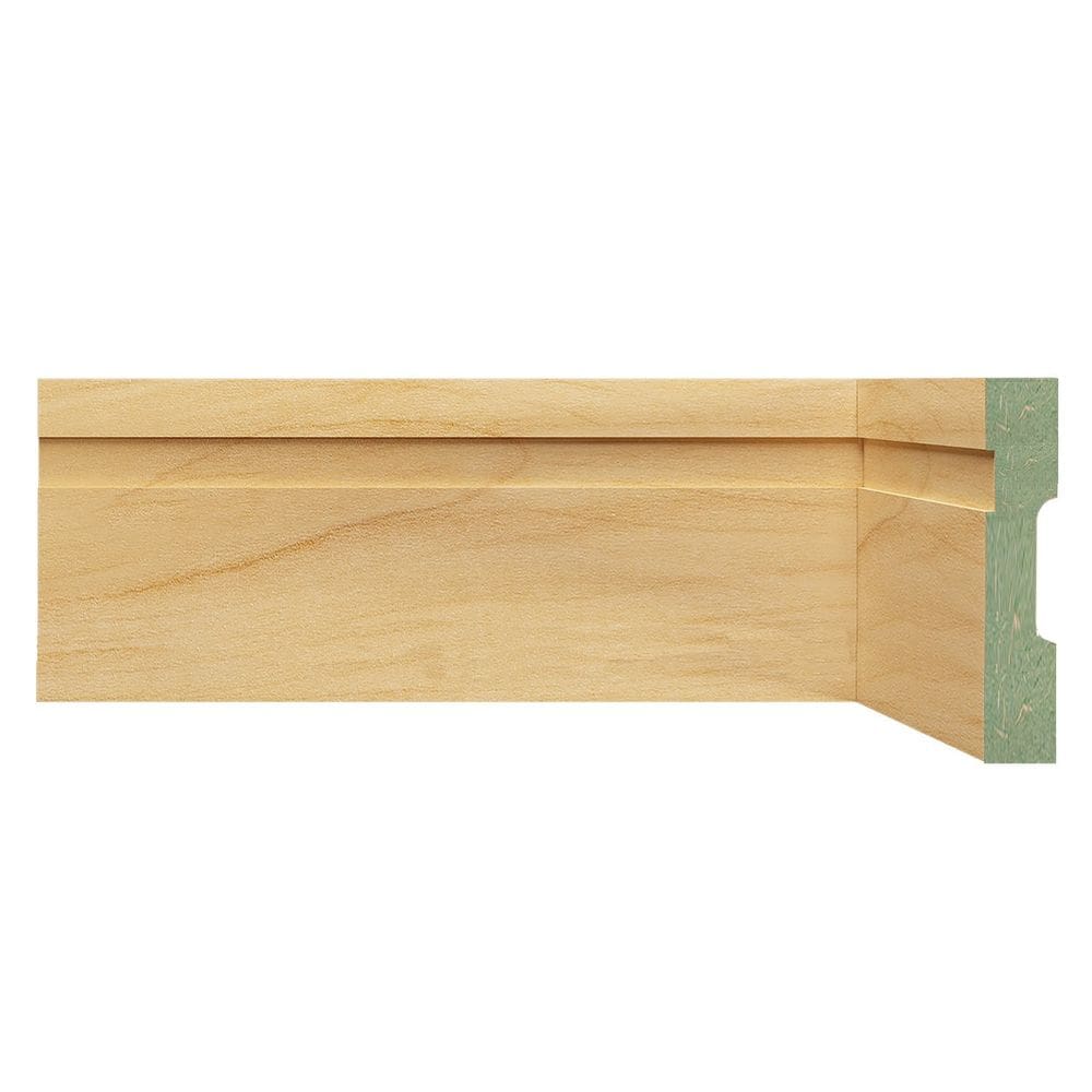 Rodapé de MDF Frisado de 10cm x 2,40m Rende 2,4 Metros Moldufama 1002 Castanho