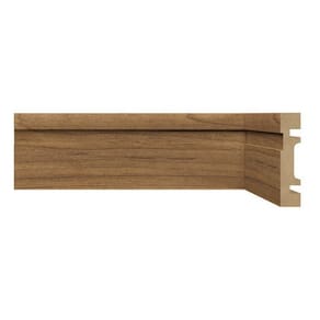 Kit Rodapé de MDF 10 Barras Frisadas de 7cm x 2,40m Rende 24 Metros Moldufama Imbuia
