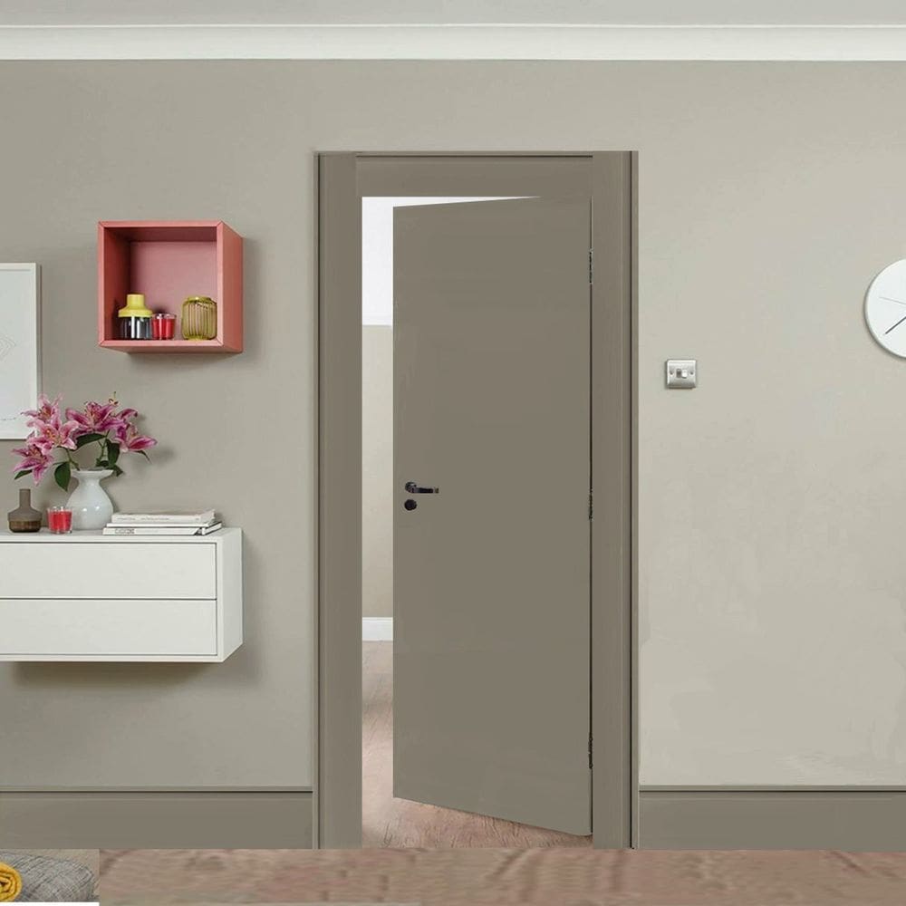 Rodapé de MDF Frisado de 10cm x 2,40m Rende 2,4 Metros Moldufama 1002 Cinza Titanium