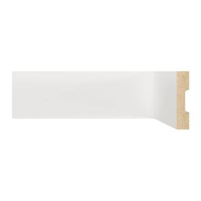 Kit Rodapé de MDF 40 Barras Lisas de 7cm x 2,40m Rende 96 Metros Moldufama Branco