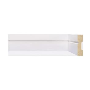 Kit Rodapé de MDF 30 Barras Frisadas de 5cm x 2,40m Rende 72 Metros Moldufama Branco