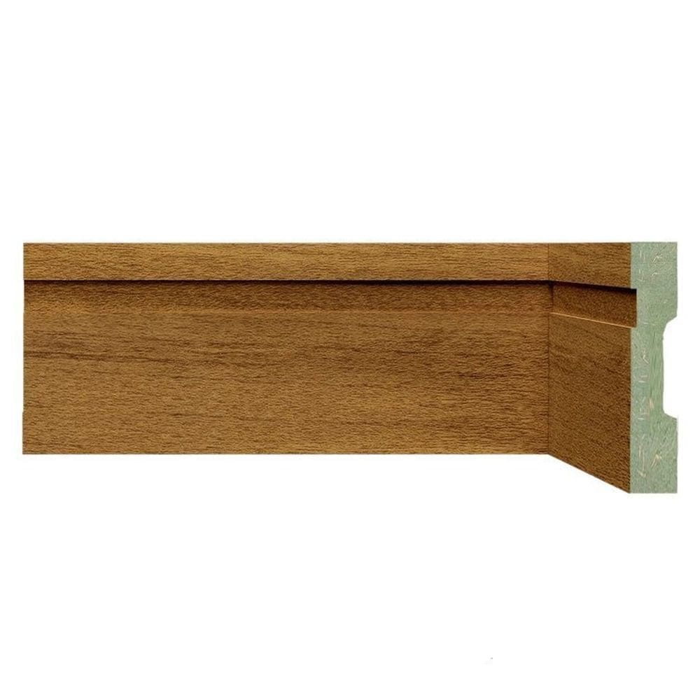 Kit Rodapé de MDF 3 Barras Frisadas de 10cm x 2,40m Rende 7,2 Metros Moldufama Turim