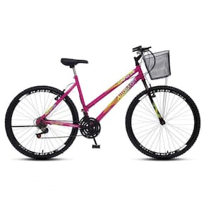 Bicicleta Colli Cazelle Allegra Aro 26 Freio V-brake Quadro 18 Rosa Neon