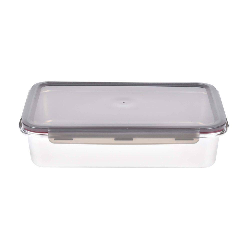 Pote Retangular Em Aço Inox 5 Litros Kenya