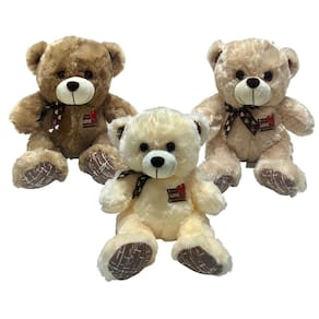 Urso De Pelucia Love Com Laço Fofo Namorados Presente Romantico 28cm