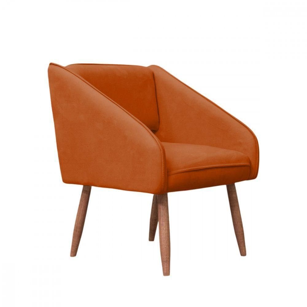 Poltrona Agata Veludo Conflex Terracota