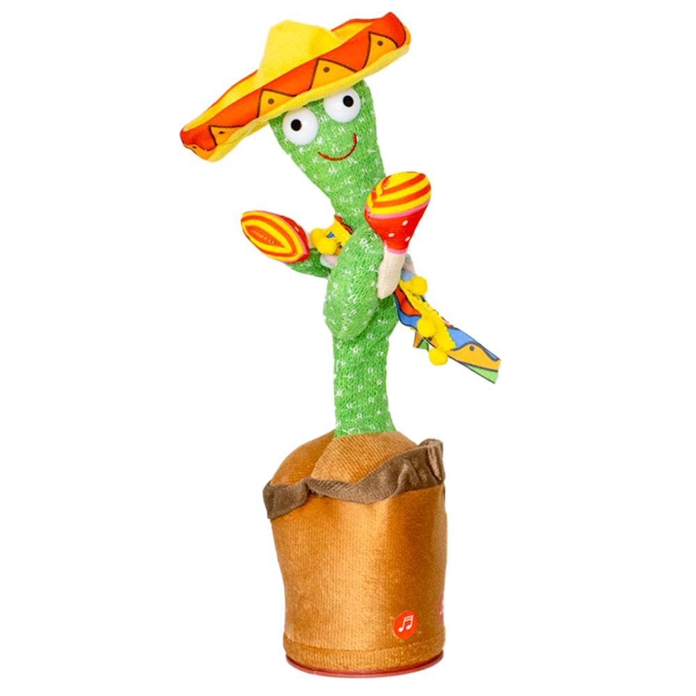 Cacto Dançante Musical Falante Dança Repete Brinquedo USB Modelo:Chocalho
