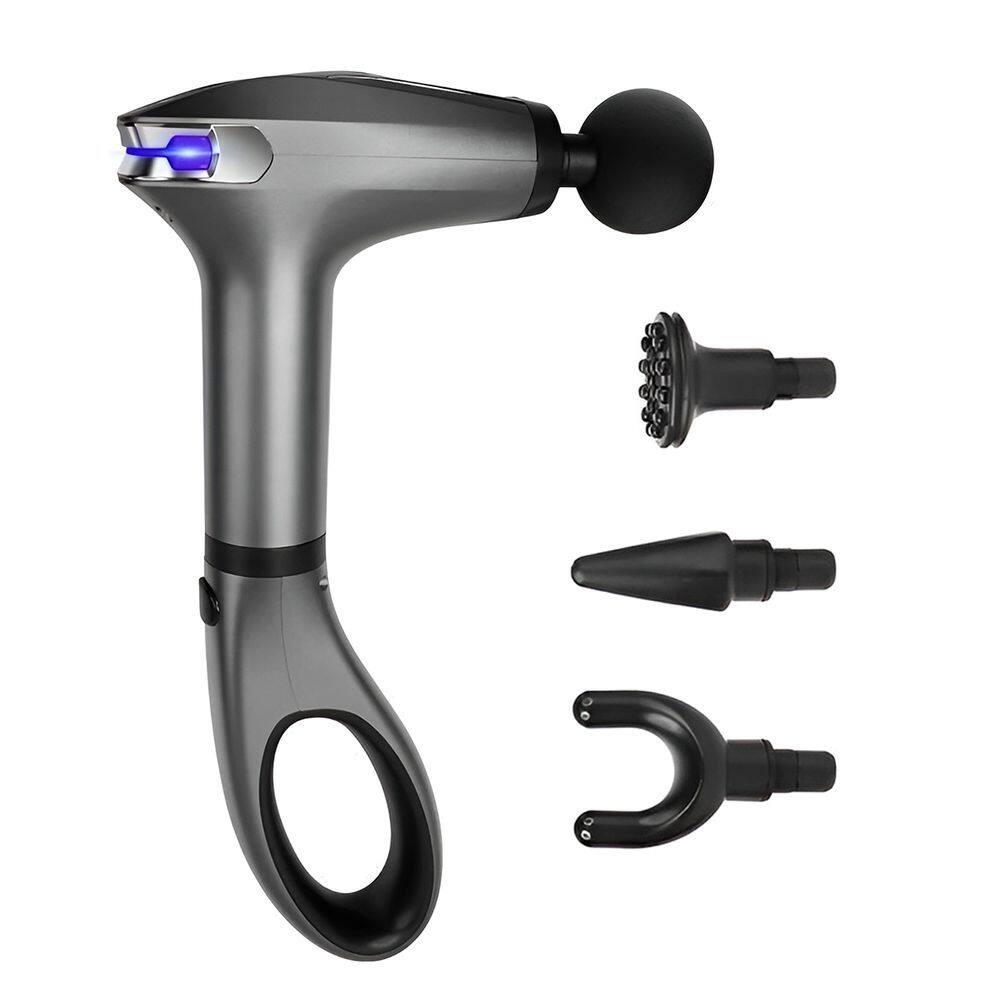 Massageador Elétrico Extensor Relaxante Recarregável Costas Cor:Cinza