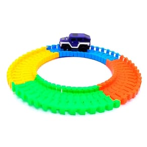 Carrinho De Brinquedo Pista Articulada A Pilha Infantil