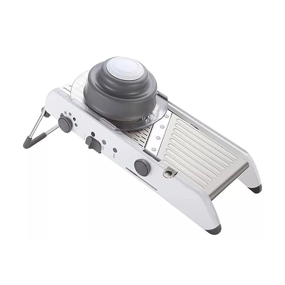 Cortador Ralador Fatiador Legumes Verduras Mandoline Inox Cor:Branco
