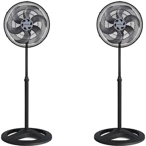 Kit 2 Ventiladores de Coluna 40cm Turbo Ventisol 6 Pás Oscilante 80W