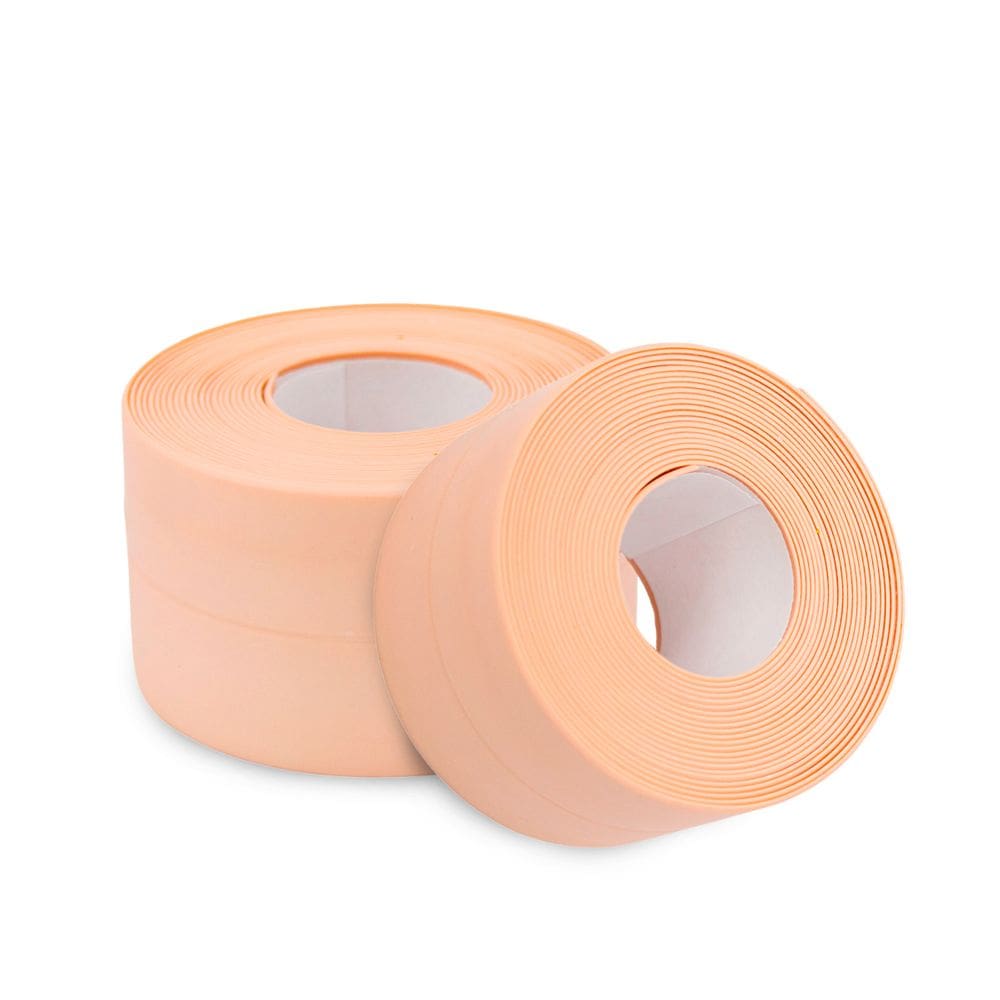 Fita De Vedação Adesiva Porta Janela Protetor 3 Metros X 3,5cm Cor:Rosa Claro