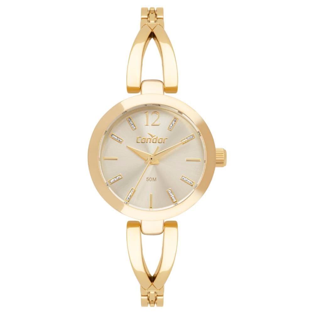 Relógio Condor Feminino Ref: Co2035nqf/5x Bracelete Dourado