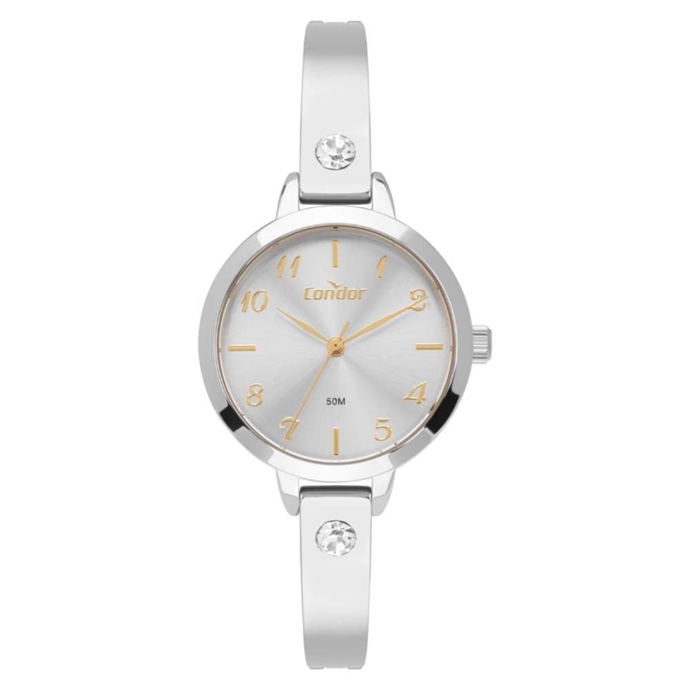 Relógio Condor Feminino Ref: Co2035nqd/5k Bracelete Prateado