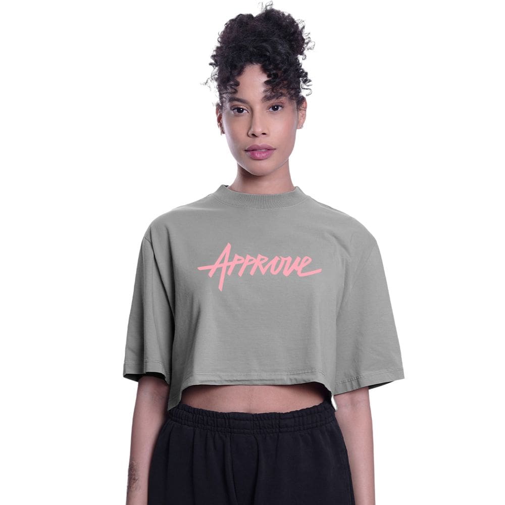 Camiseta Cropped Approve Feminino New Classic