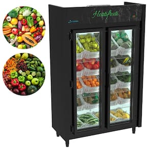 Refrigerador Expositor 890 L 2 Portas Auto Serviço Para Hortifruti Blanc Kofisa