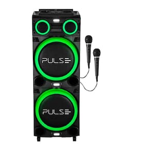 Caixa de Som Pulse Torre Sp516 Double 12"pol LED 2700w - 2 Mic